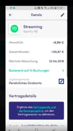 Spotify Vertrag Finanzguru