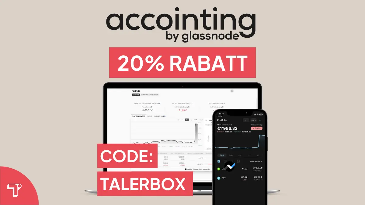 Accointing Rabattcode: 20 % Rabatt mit Code „Talerbox“