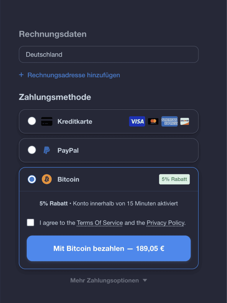 Cointracking rabatt 5% extra mit Bitcoin