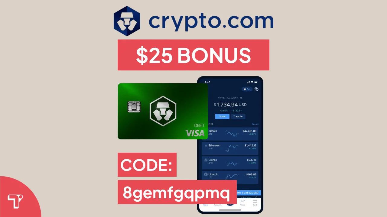 Crypto.com Referral Code: $25 Bonus + Spotify gratis