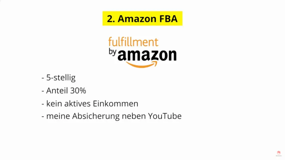 Einkommensquellen Amazon FBA