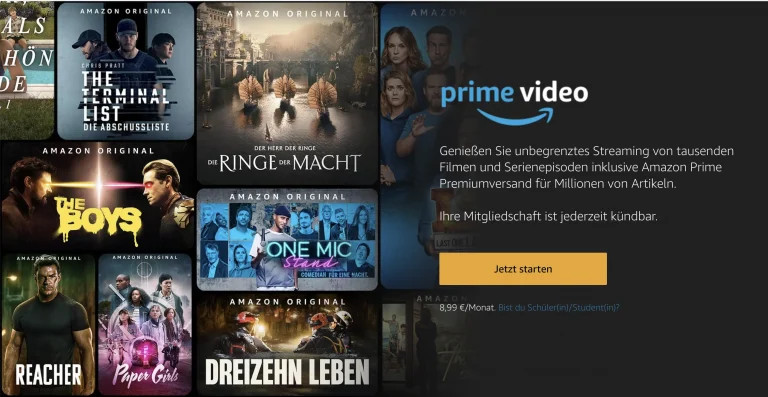 Amazon Prime kostenlos