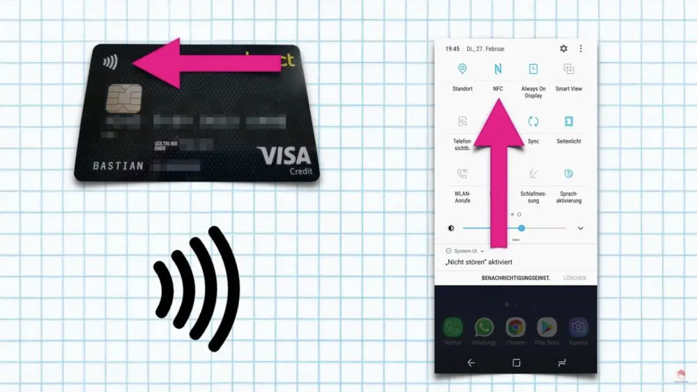 NFC Visa Karte und NFC App