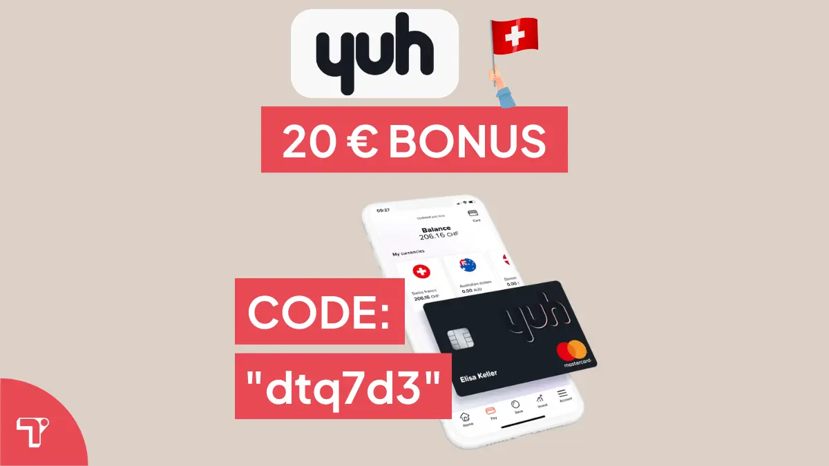 Yuh Aktionscode: 20€ Bonus mit Code „dtq7d3“