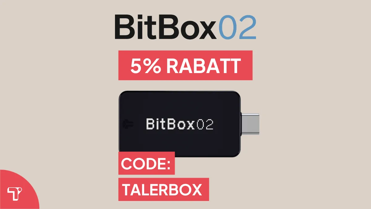 Bitbox02 Rabattcode 5% TALERBOX