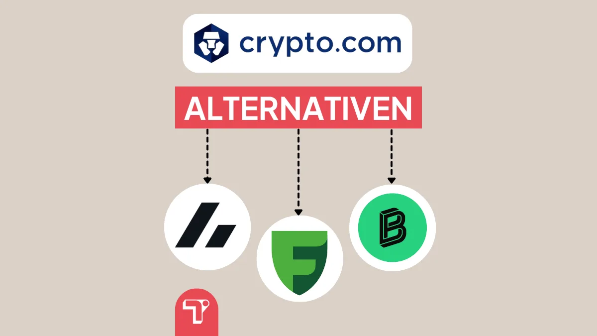 Top 3 Crypto.com Alternativen im Überblick: günstig & seriös!