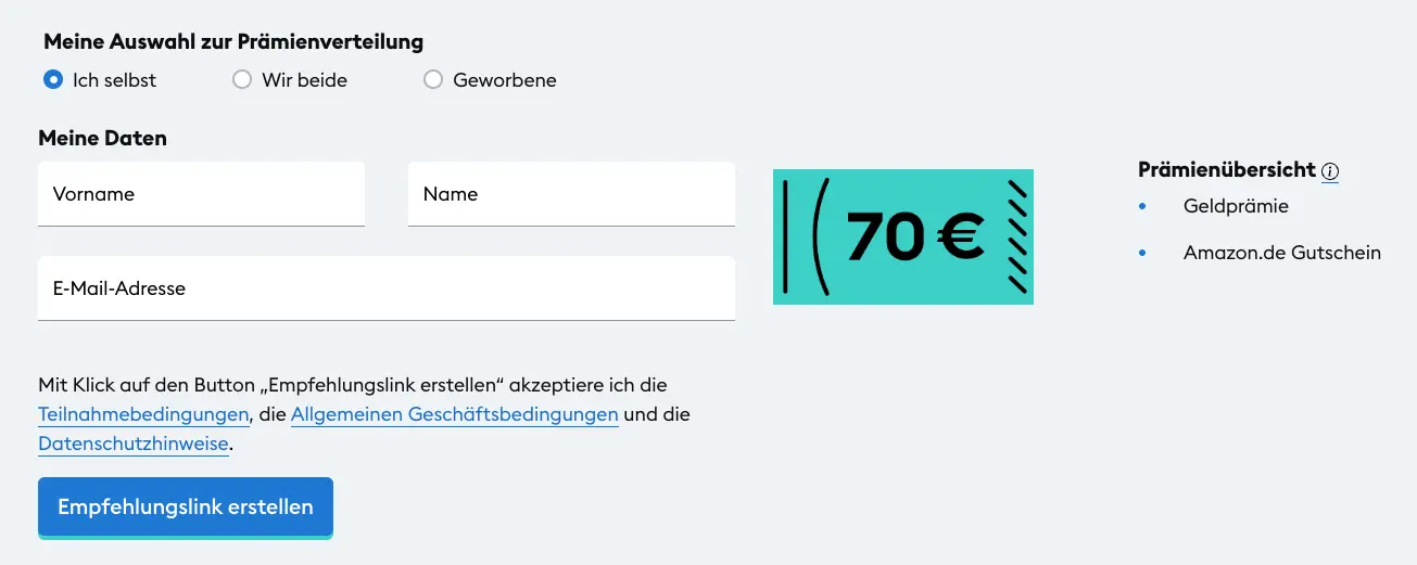 70 euro bonus