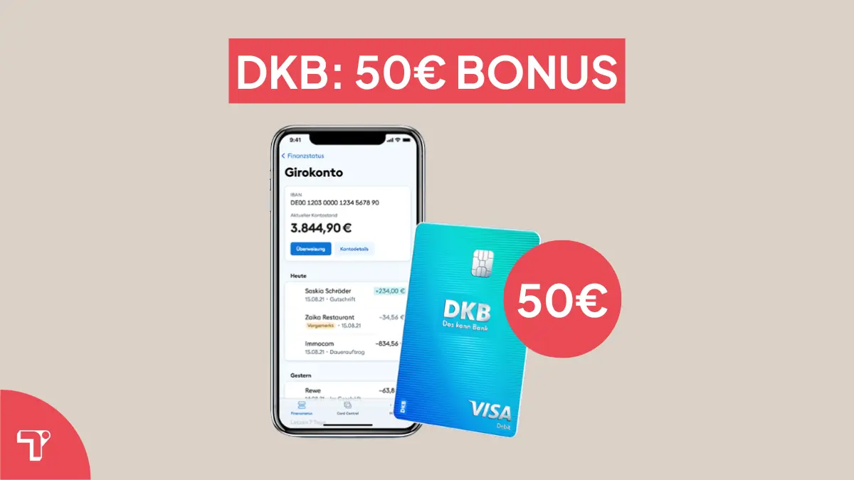 DKB Freunde werben – 50€ Bonus + Cashback