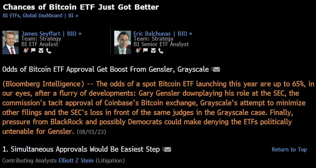 Bitcoin ETF Analysten