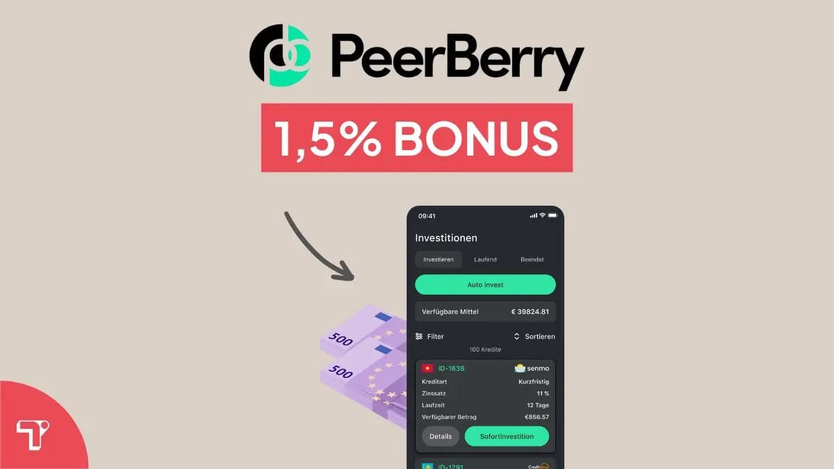 Peerberry Referral Code mit bis 1,5% Bonus
