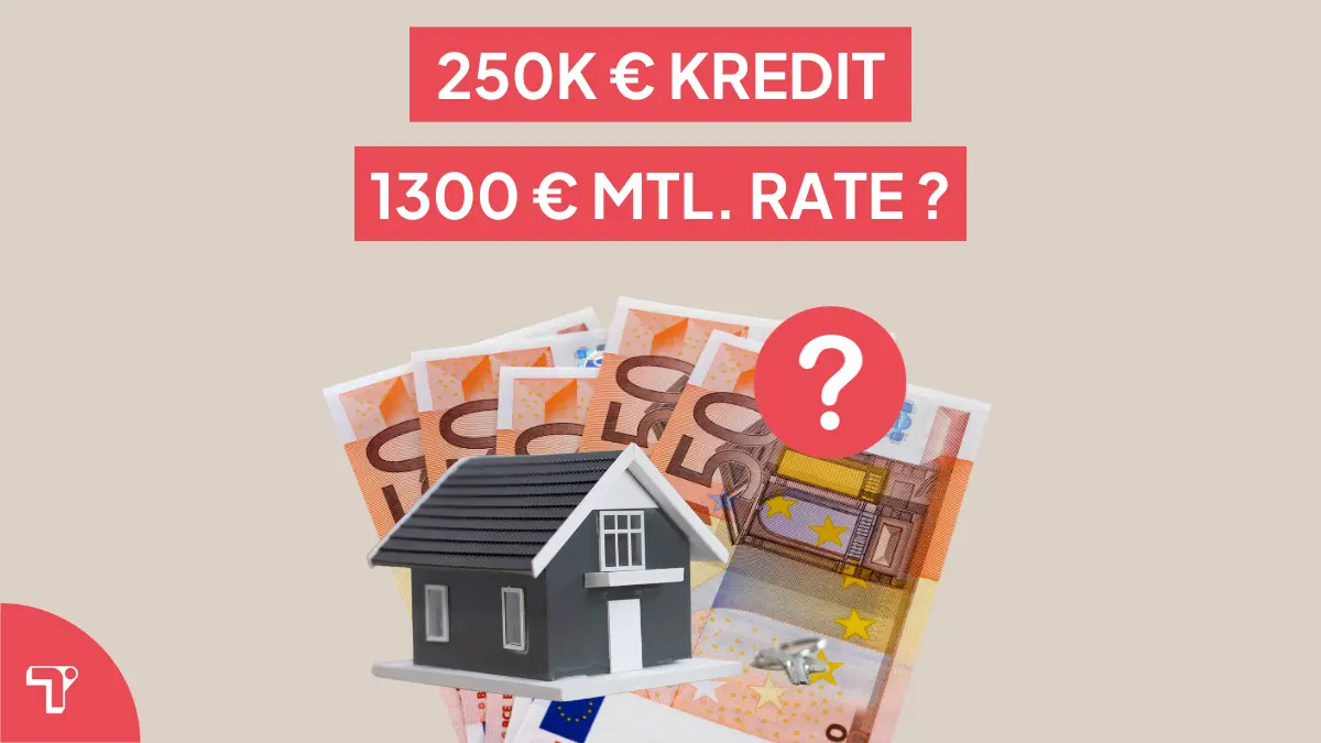 250.000 € Kredit monatliche Rate? Finanzierungsrechner