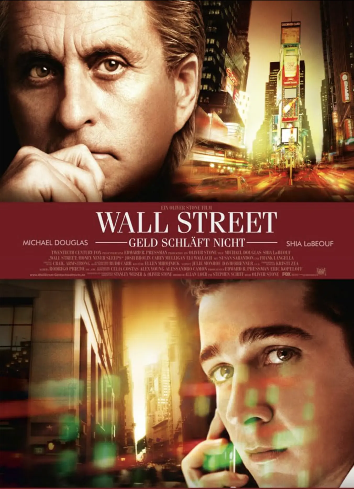 wall street Geld schläft nicht Finanzfilm