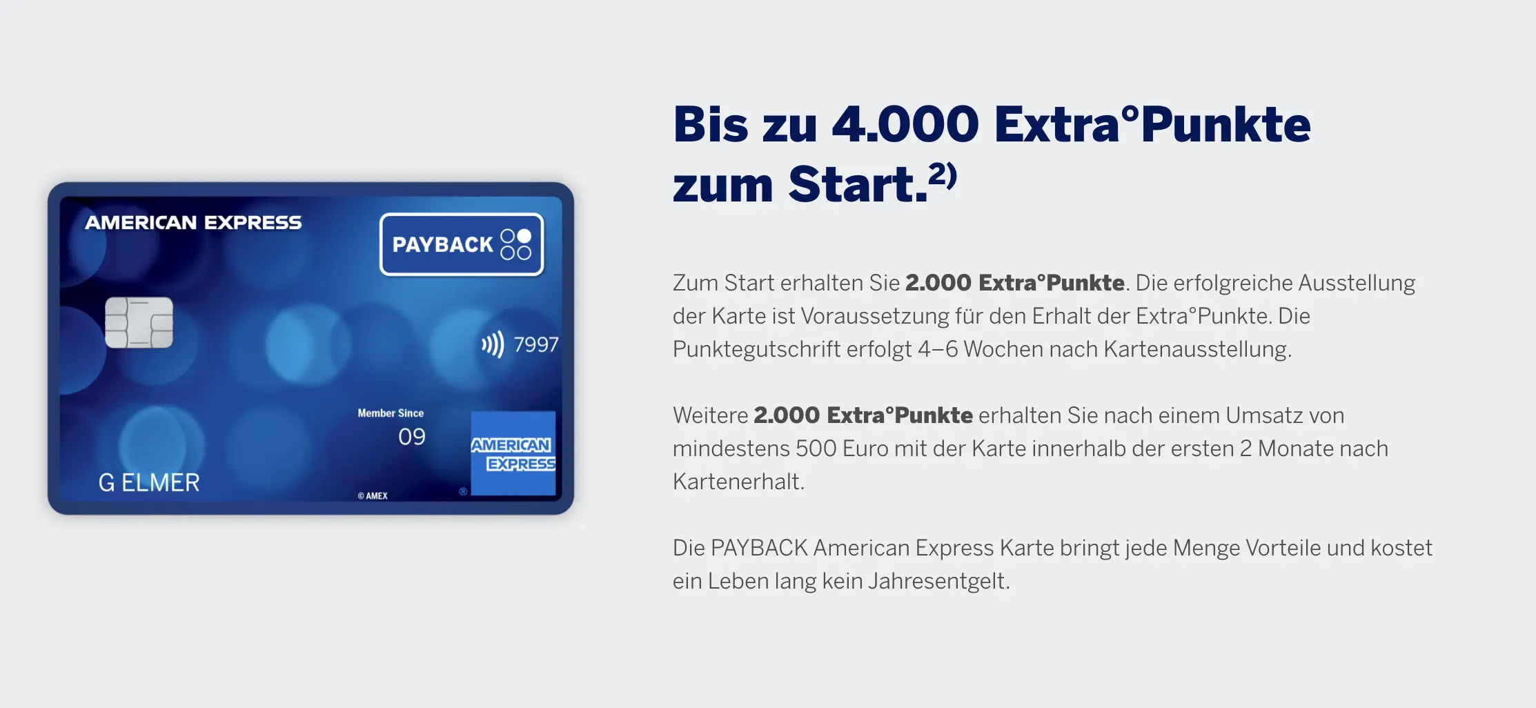 Payback American Express Bonus Punkte