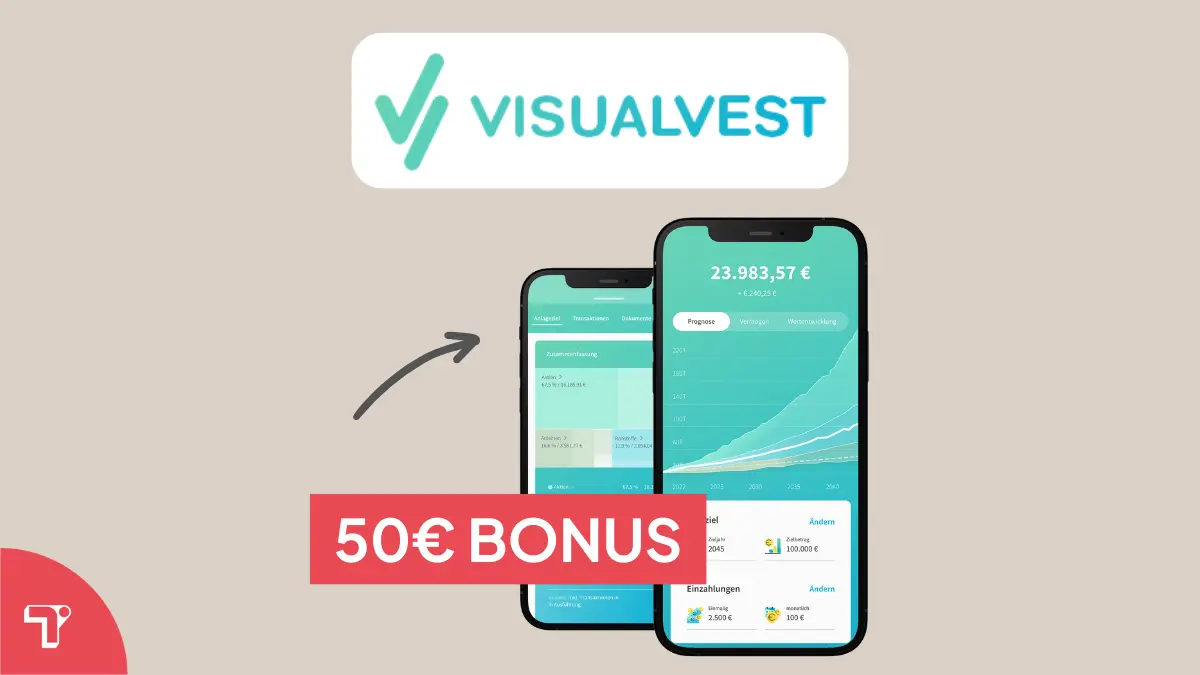 VisualVest Prämie – 50€ Bonus sichern